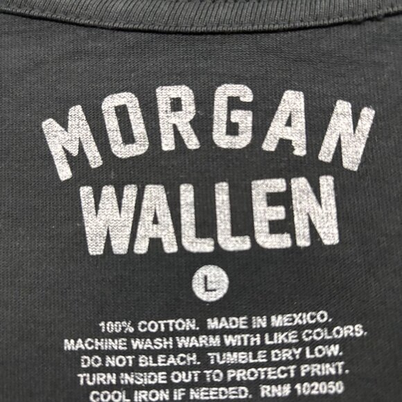 Morgan Wallen Im The Problem Album Stock Car Country Tee L - Picture 4 of 4